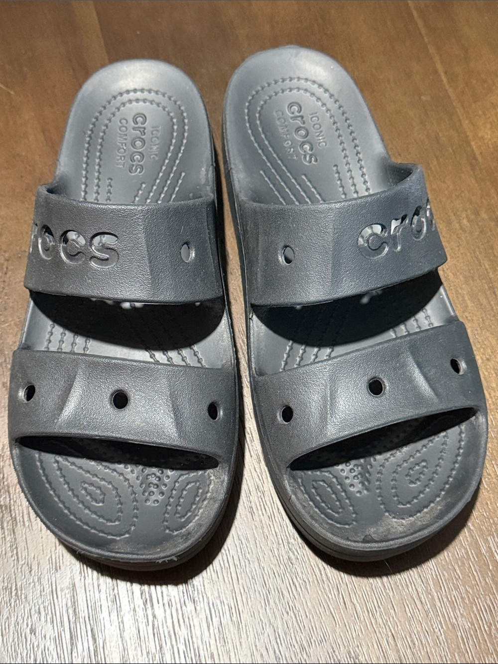 Crocs Baya Platform Sandals Black